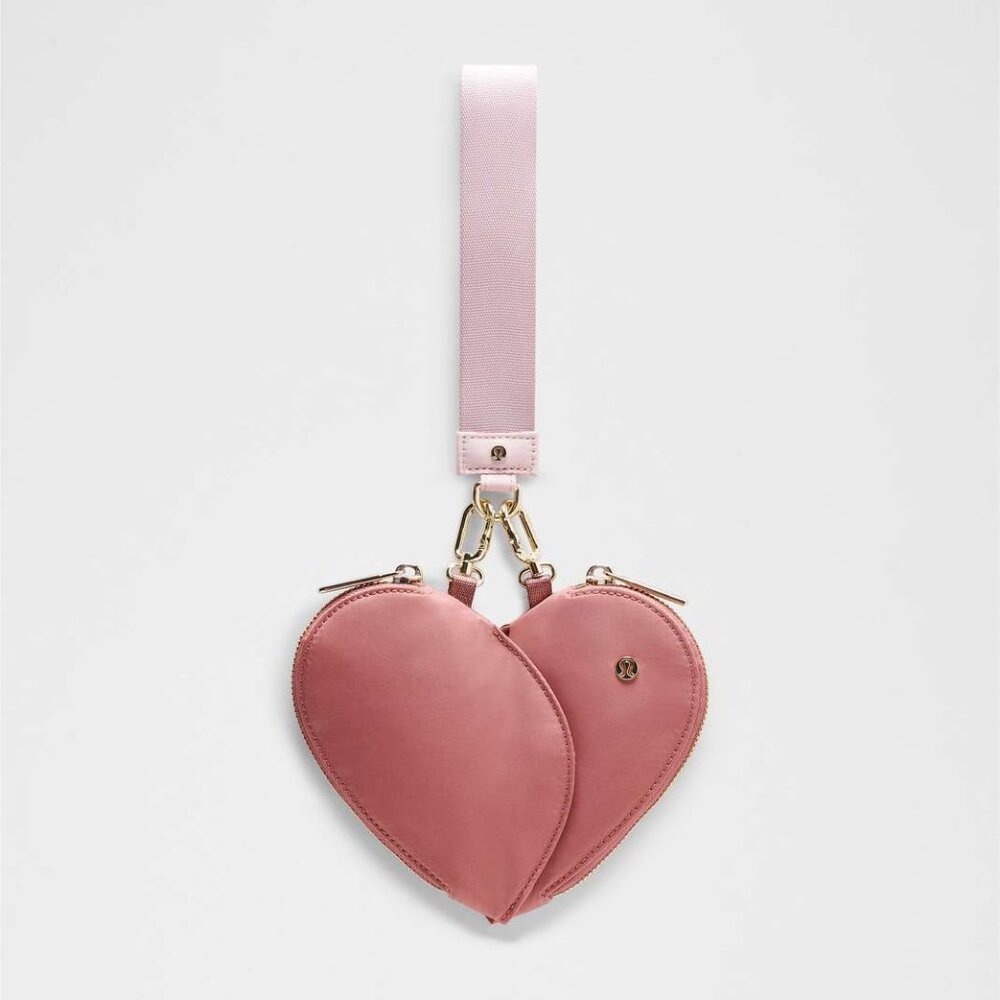 Lululemon Dual Pouch Wristlet *Heart, BNWT